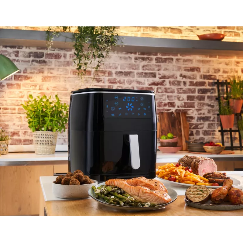 Tefal Easy Fry Grill & Steam FW2018 1700 W Karšto oro gruzdintuvė Juoda