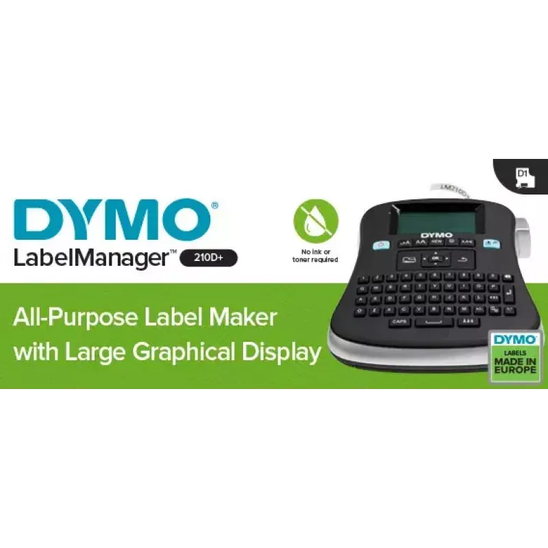 DYMO LabelManager 210D+ nešiojamas etikečių spausdintuvas