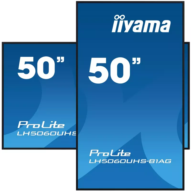 Skaitmeninis informacinis ekranas iiyama LH5060UHS-B1AG 49.5 colio LED 4K Ultra HD 3840 x 2160