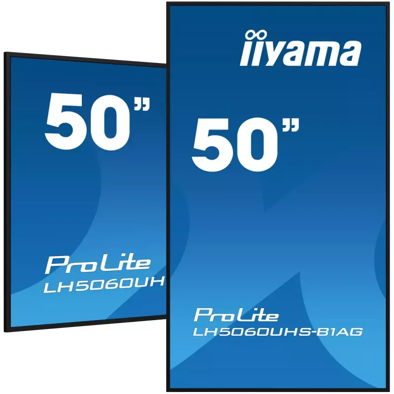 Skaitmeninis informacinis ekranas iiyama LH5060UHS-B1AG 49.5 colio LED 4K Ultra HD 3840 x 2160