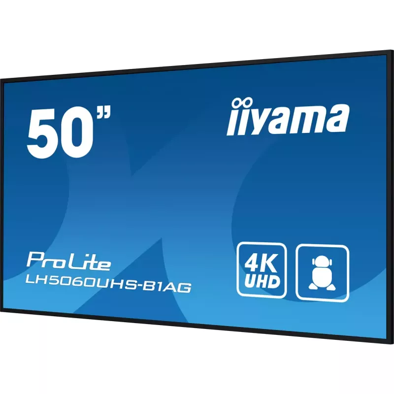 Skaitmeninis informacinis ekranas iiyama LH5060UHS-B1AG 49.5 colio LED 4K Ultra HD 3840 x 2160