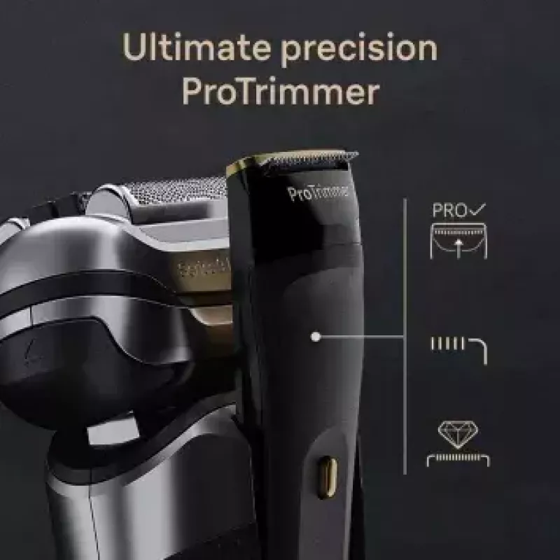 Braun Series 9 Pro+ 9525s šlapias ir sausas skutimosi prietaisas su ProTrimmer, metalinis