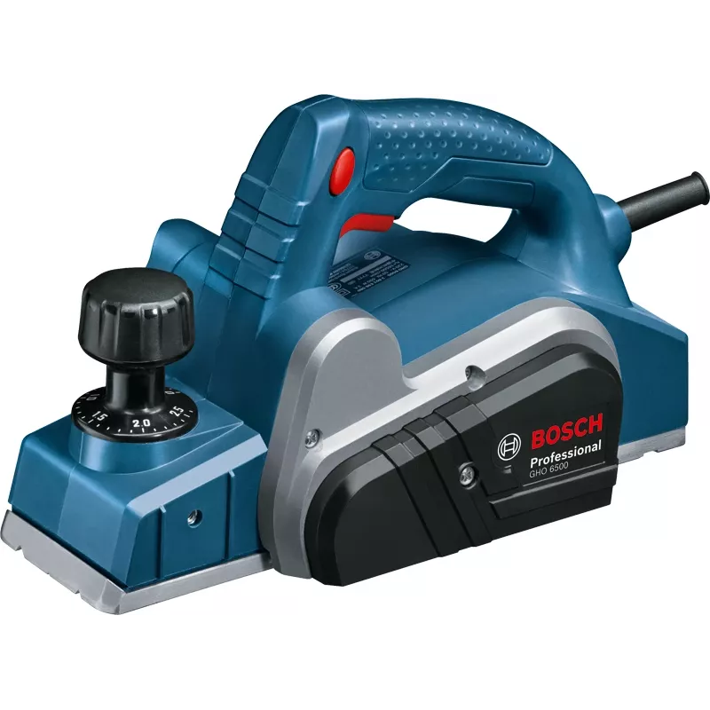 Bosch GHO 6500 oblius, juoda, mėlyna, metalinė, 16500 aps./min., 650 W