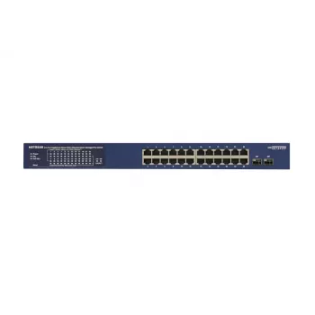 NETGEAR GS724TP-300EUS valdomas tinklo jungiklis L2/L3/L4 Gigabit Ethernet (10/100/1000) su PoE, mėlynas