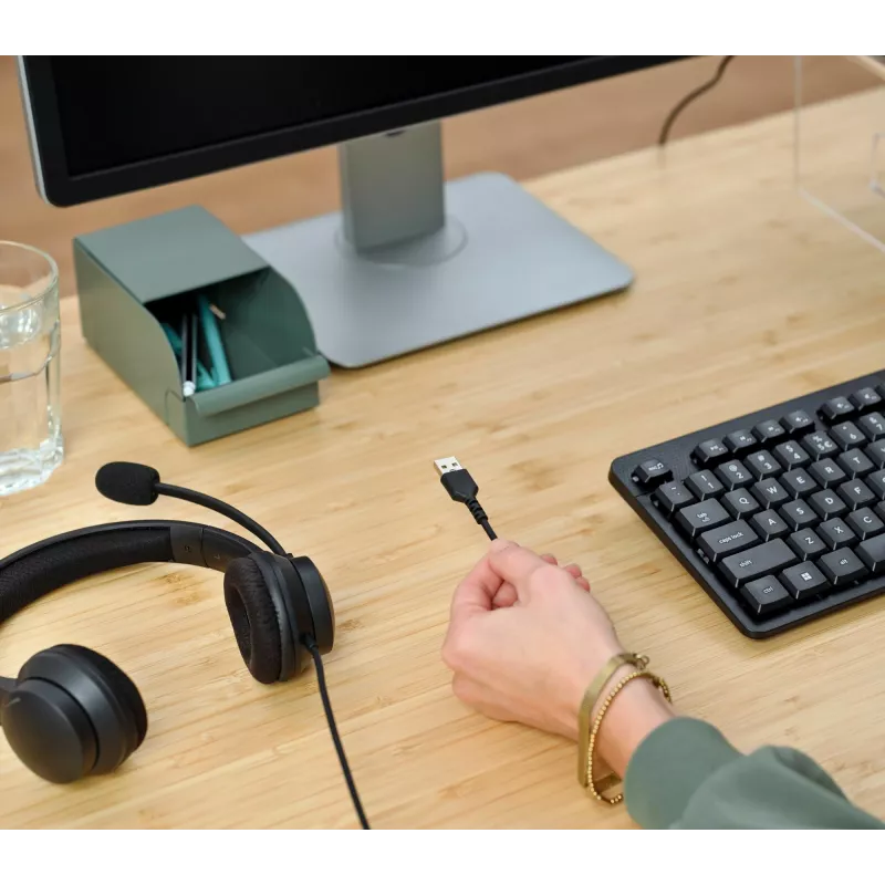 Trust HS-260 ausinės su mikrofonu, laidinės, ant ausų, USB Type-A, juodos