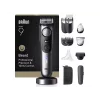Braun BeardTrimmer 9 BT9560 Belaidis 52 2 cm Šlapias ir Sausas Juoda, Pilka