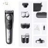Braun BeardTrimmer 9 BT9560 Belaidis 52 2 cm Šlapias ir Sausas Juoda, Pilka