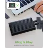 ICY BOX IB-2817MCL-C31 SSD dėklas, juodas, M.2, USB maitinamas