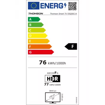Televizorius Thomson Q70 Series 55QG6C14 – 55 colių QLED 4K Ultra HD, Google TV