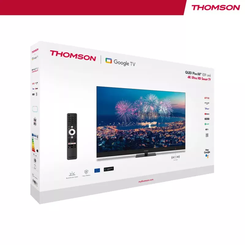 Televizorius Thomson Q70 Series 55QG6C14 – 55 colių QLED 4K Ultra HD, Google TV