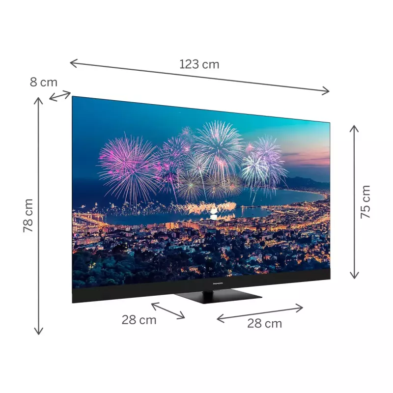Televizorius Thomson Q70 Series 55QG6C14 – 55 colių QLED 4K Ultra HD, Google TV