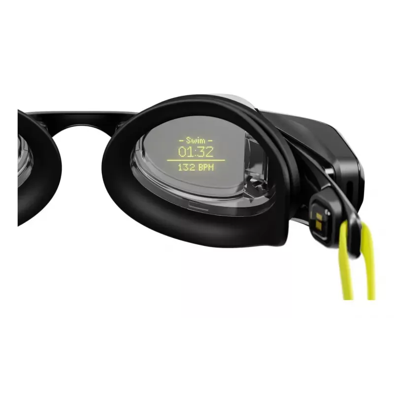 Plaukimo akiniai Form Smart Swim 2 — unisex, juodas rėmelis, juodi lęšiai