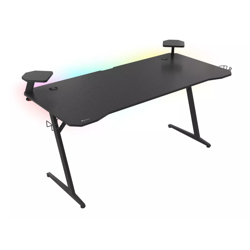 GENESIS Holm 510 RGB juodas – profesionalus žaidimų stalas