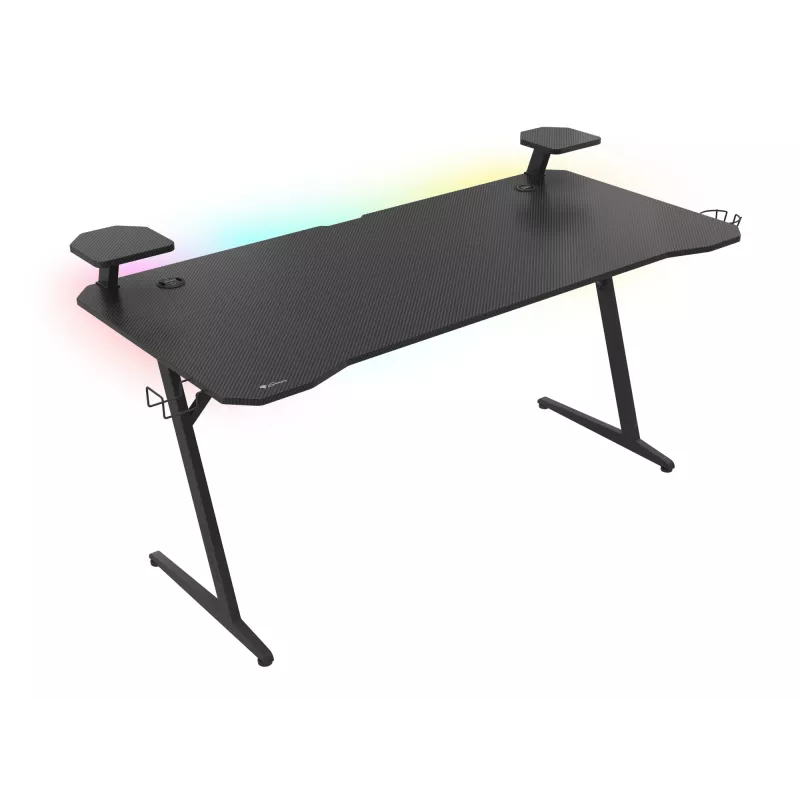 GENESIS Holm 510 RGB juodas – profesionalus žaidimų stalas