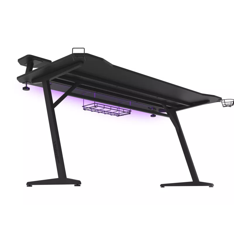 GENESIS Holm 510 RGB juodas – profesionalus žaidimų stalas