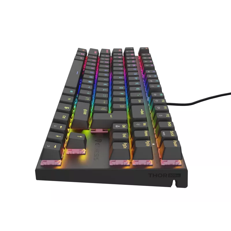 GENESIS Thor 303 TKL klaviatūra mechaninė žaidimams USB QWERTY ispaniška juoda