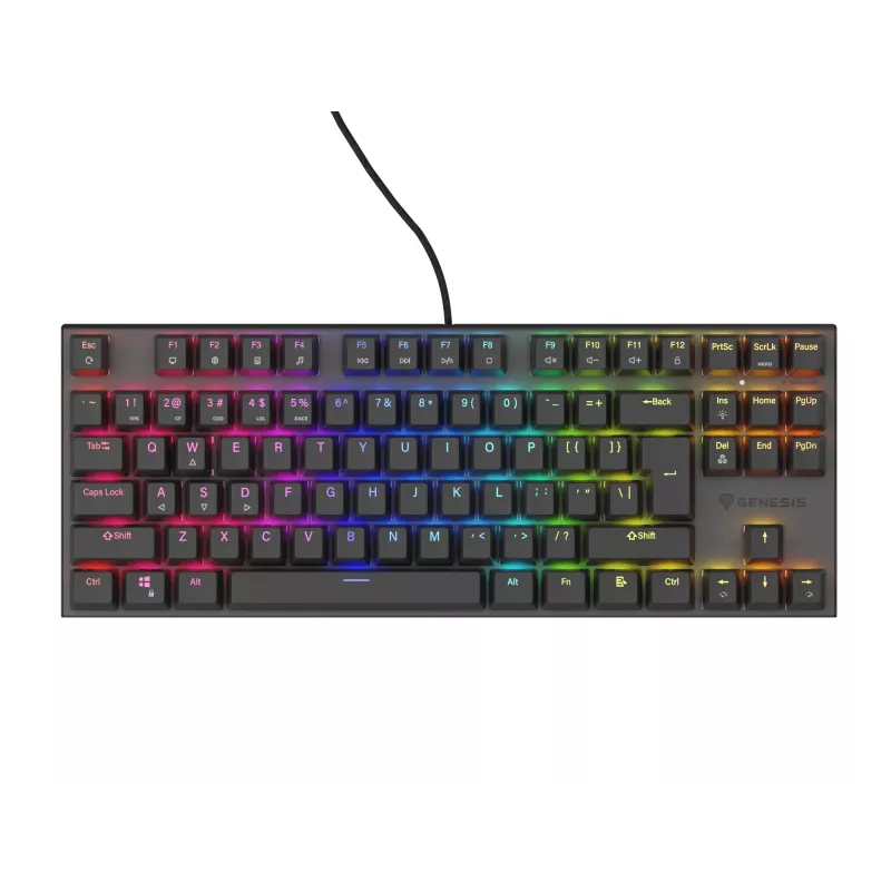 GENESIS Thor 303 TKL klaviatūra mechaninė žaidimams USB QWERTY ispaniška juoda