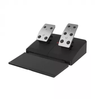 GENESIS Seaborg 400 Juodas, Sidabrinis USB Vairas su Pedalais, Nintendo Switch, PC, PlayStation 4, PlayStation 3, Xbox 360, Xbox One, Xbox One S, Xbox One X