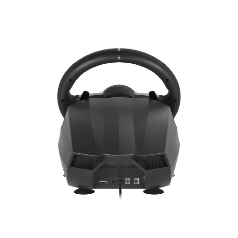 GENESIS Seaborg 400 Juodas, Sidabrinis USB Vairas su Pedalais, Nintendo Switch, PC, PlayStation 4, PlayStation 3, Xbox 360, Xbox One, Xbox One S, Xbox One X