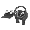 GENESIS Seaborg 400 Juodas, Sidabrinis USB Vairas su Pedalais, Nintendo Switch, PC, PlayStation 4, PlayStation 3, Xbox 360, Xbox One, Xbox One S, Xbox One X