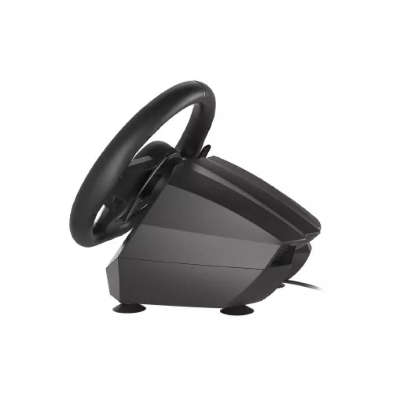 GENESIS Seaborg 400 Juodas, Sidabrinis USB Vairas su Pedalais, Nintendo Switch, PC, PlayStation 4, PlayStation 3, Xbox 360, Xbox One, Xbox One S, Xbox One X