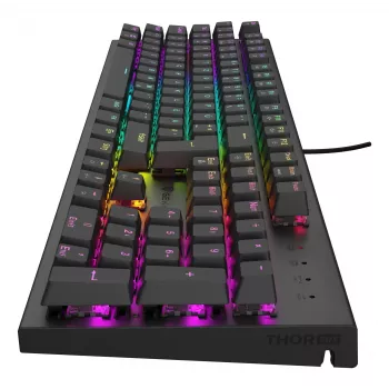 GENESIS Thor 303 klaviatūra žaidimams USB QWERTZ vokiška juoda mechaninė RGB