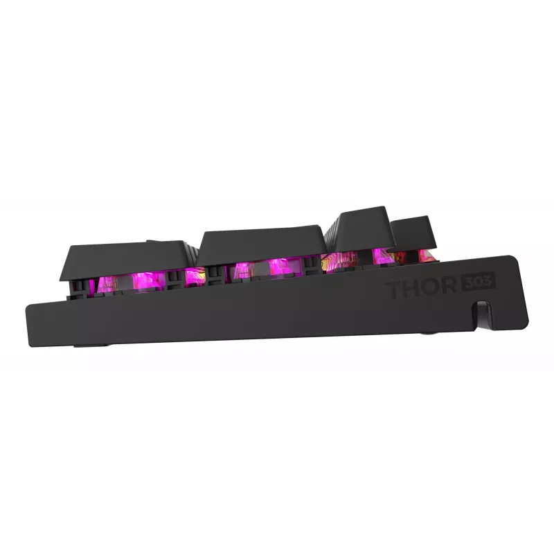 GENESIS Thor 303 klaviatūra žaidimams USB QWERTZ vokiška juoda mechaninė RGB