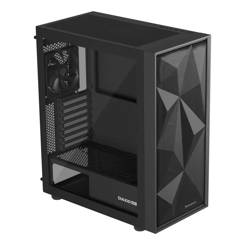 Korpusas GENESIS Diaxid 605F Midi Tower Juodas