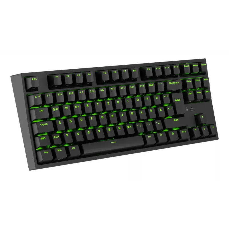 GENESIS Thor 404 TKL klaviatūra žaidimams USB QWERTZ vokiška juoda