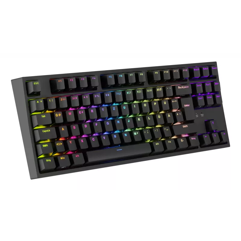 GENESIS Thor 404 TKL klaviatūra žaidimams USB QWERTZ vokiška juoda
