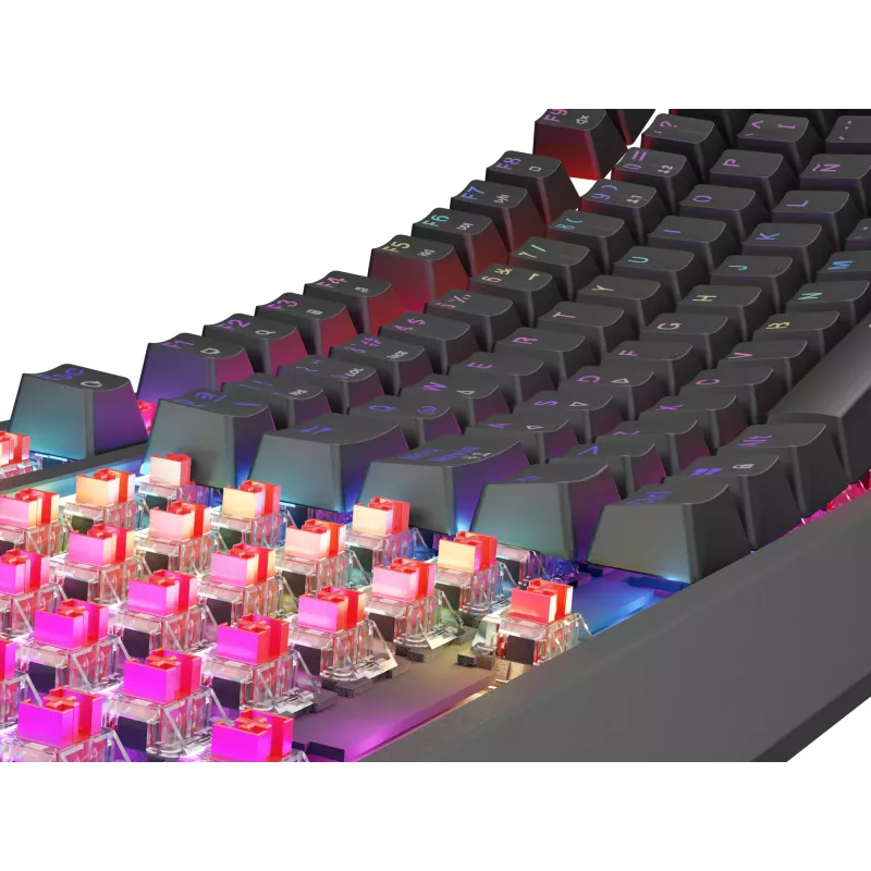 GENESIS Thor 230 TKL klaviatūra žaidimams USB QWERTY ispaniška juoda