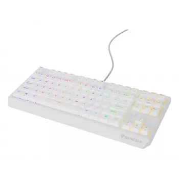 GENESIS Thor 230 TKL klaviatūra žaidimams USB QWERTY JAV anglų balta