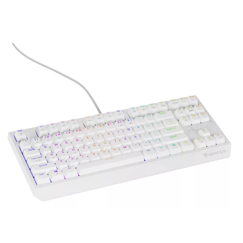 GENESIS Thor 230 TKL klaviatūra žaidimams USB QWERTY JAV anglų balta