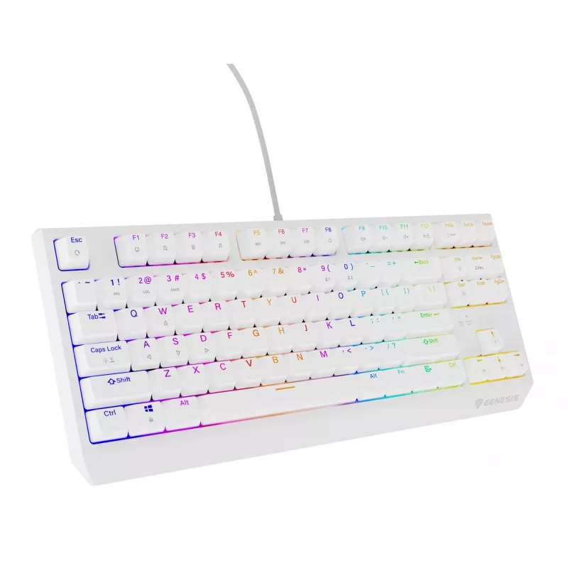 GENESIS Thor 230 TKL klaviatūra žaidimams USB QWERTY JAV anglų balta