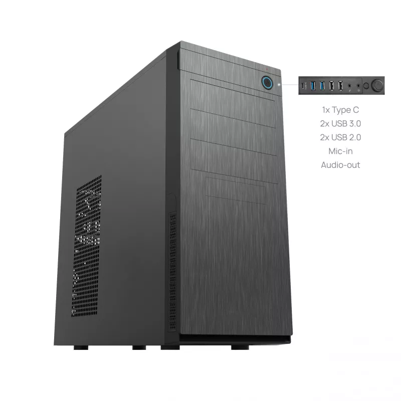 Chieftec HC-10B-OP kompiuterio korpusas Mini Tower Juodas