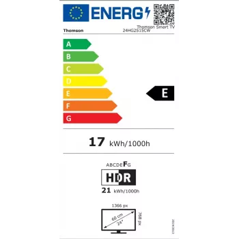 Televizorius Thomson 24HG2S15CW 24 colių HD LED 1366x768