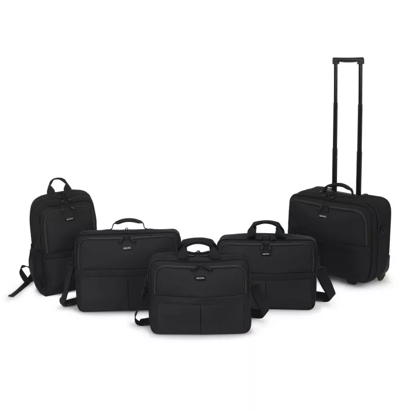 DICOTA Multi Plus Scale nešiojamojo kompiuterio kuprinė 14-15.6 col. – juoda / 600d perdirbtas PET
