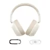 Ausinės Baseus Bass 35 Max – belaidės Bluetooth, ant galvos, uždengiančios ausis, USB Type-C, 20–20000 Hz, 10 m, balta