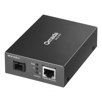 TP-Link Omada MC212CS-20 tinklo medijos keitiklis 1000 Mbit/s 1550 nm Vienmodis Juodas