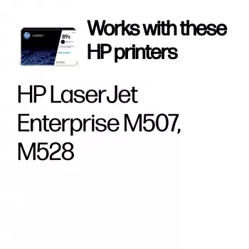 HP 89X didelės talpos originalus juodas lazerinio spausdintuvo kasetė, 10000 puslapių, juoda, 1 vnt.