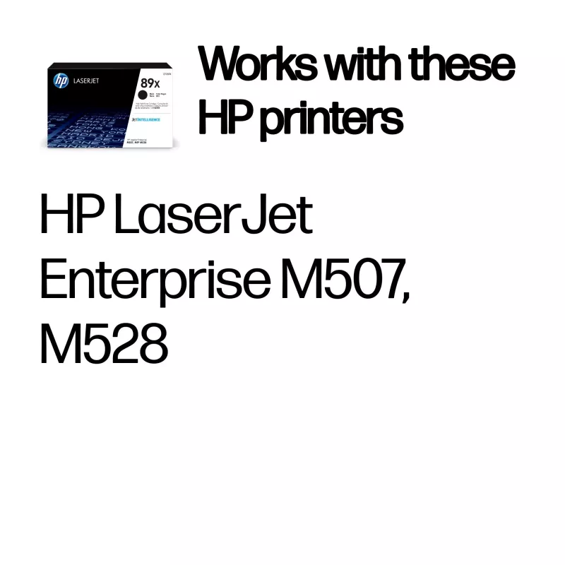 HP 89X didelės talpos originalus juodas lazerinio spausdintuvo kasetė, 10000 puslapių, juoda, 1 vnt.