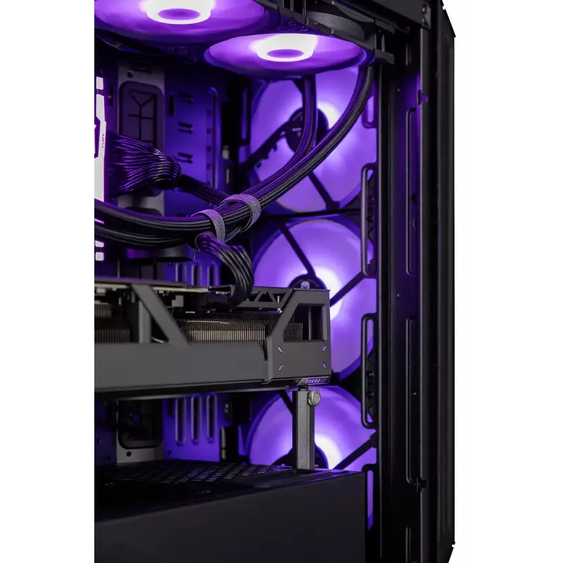 Stalinis kompiuteris ActiveJet MIDI Tower AMD Ryzen 7 9700X, 32GB DDR5 6000MHz, 1TB SSD, Radeon RX 9060 XT 16GB, Windows 11 Pro, 850W, Juodas