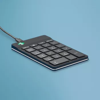 R-Go Tools Skaitmeninis klavišų blokas R-Go Numpad Break, ergonominis skaičių blokas su pertraukų programine įranga, laidinis, juodas