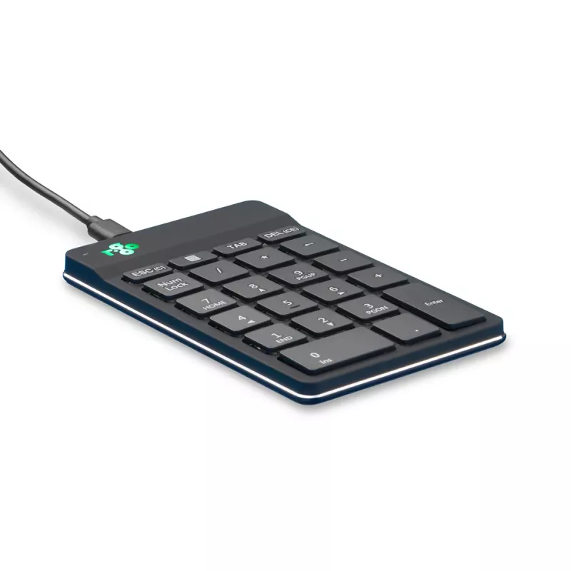 R-Go Tools Skaitmeninis klavišų blokas R-Go Numpad Break, ergonominis skaičių blokas su pertraukų programine įranga, laidinis, juodas