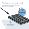 R-Go Tools Numpad Break, ergonominis skaitmeninis blokas su pertraukų programine įranga, Bluetooth, juodas
