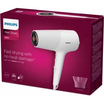 Philips 5000 serijos BHD500/00 plaukų džiovintuvas 2100 W Baltas