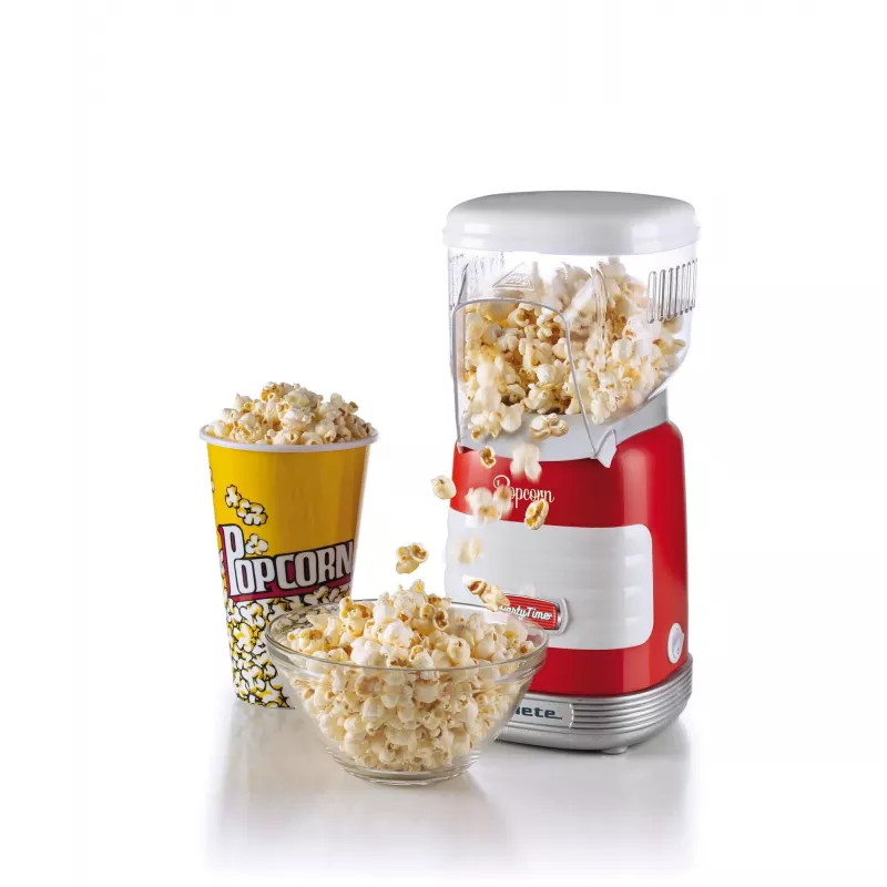 Ariete 2956 Party Time Popcorn gaminimo aparatas, karšto oro, be riebalų, 1000 W, raudonas