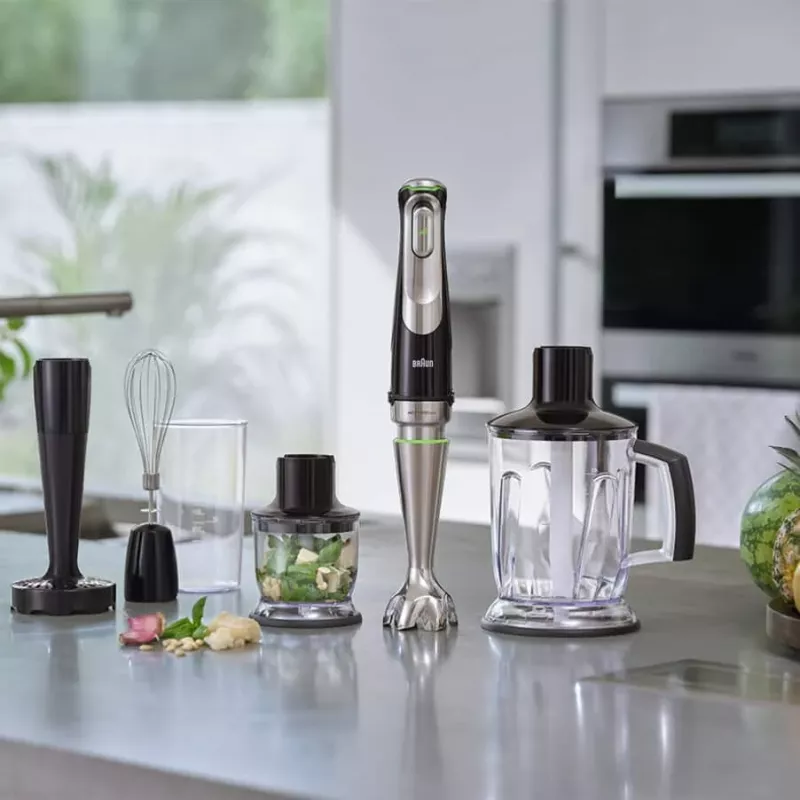 Braun MultiQuick 9 MQ9147X Panardomasis blenderis 0,6 L 1200 W Juodas, Nerūdijantis plienas