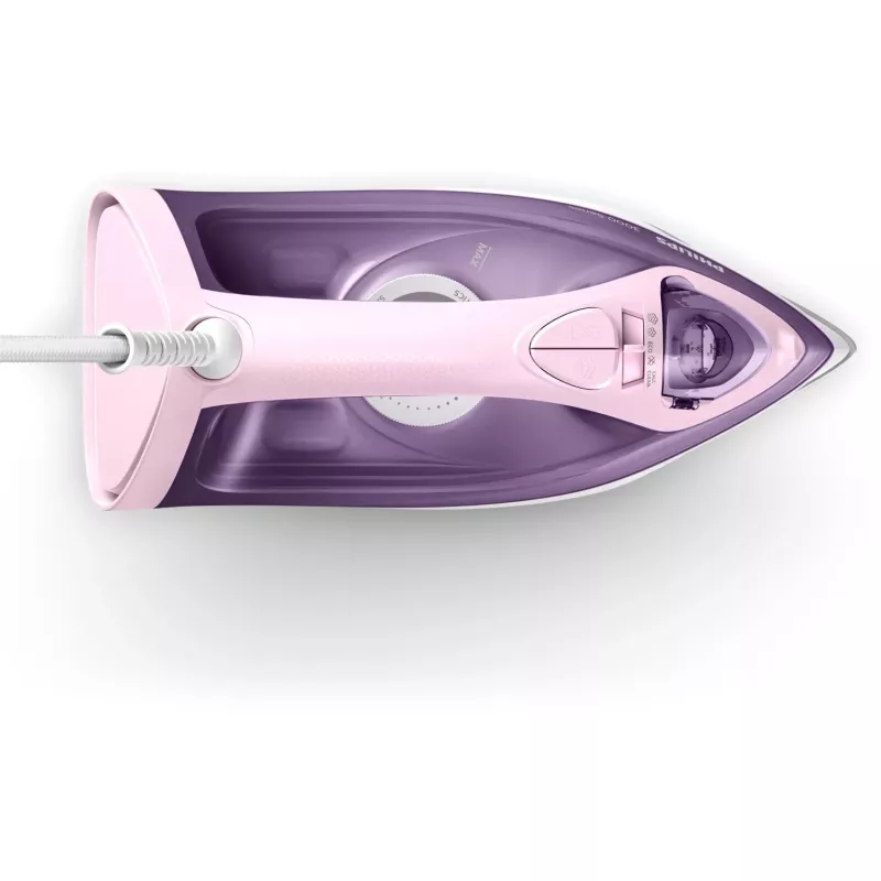 Philips 3000 serijos DST3020/30 lygintuvas su garu, keraminis padas, 2200 W, rožinė, violetinė