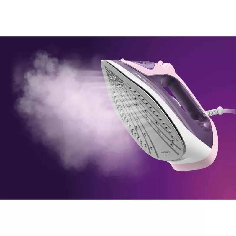 Philips 3000 serijos DST3020/30 lygintuvas su garu, keraminis padas, 2200 W, rožinė, violetinė